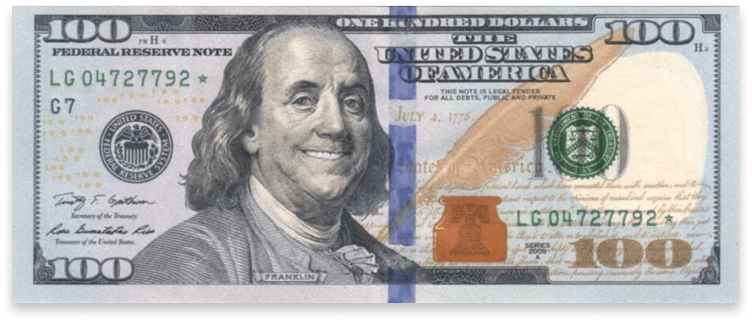 United States one-hundred-dollar bill